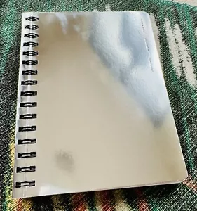 Cuaderno planificador de tareas de tela y papel plateado nuevo - Imagen 1 de 2