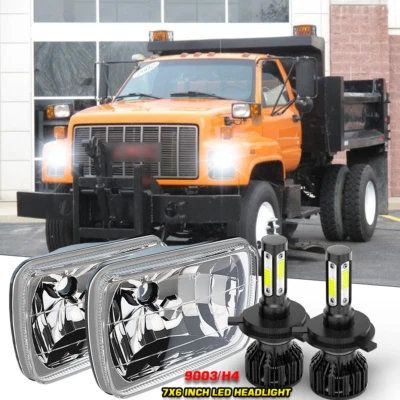 Fit GMC Safari C6500 C7500 C8500 Topkick 5x7"7x6" inch Headlights DOT Pair - Image 1 of 4