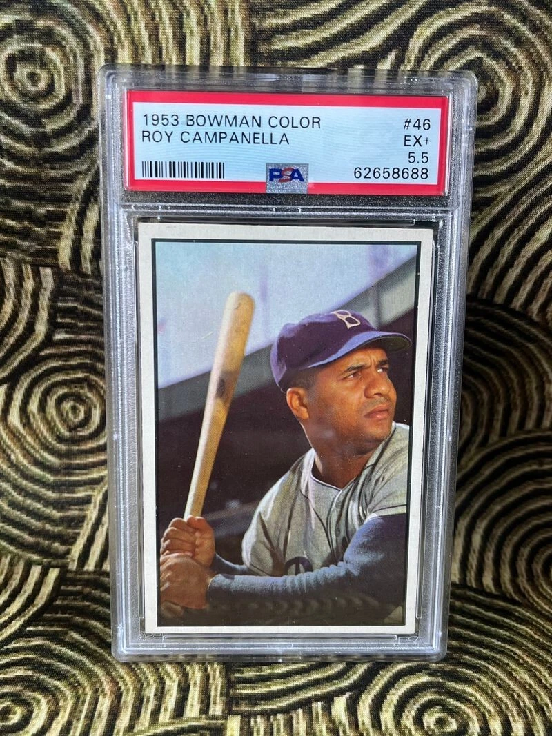 Roy Campanella 1953 BOWMAN COLOR #46 PSA 5.5