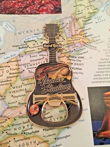 YANKEE STADIUM USA Hard Rock CAFE - HRC GUITAR OPENER MAGNET V10 - TM MLBP -RARE - Picture 1 of 2