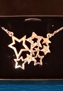 Necklace new Avon Star Cluster Silver Tone - Picture 1 of 3