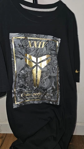 KOBE BRYANT Lakers Prelude Chase Perfection Gold Mamba Tee T-Shirt Nike Dri-Fit Cover
