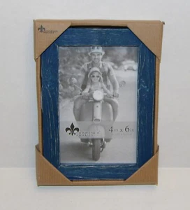 Lawrence Frames 4x6 Blue Wood Picture Frame New in Box - Picture 1 of 4