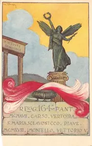C3395) WW1 164 REGGIMENTO FANTERIA BRIGATA LUCCA. - Picture 1 of 1