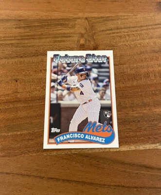 Francisco Alvarez 2023 Topps TBT Throwback Rookie ‘89 Future Star NRMT+ PR /1924 - Image 1 of 2