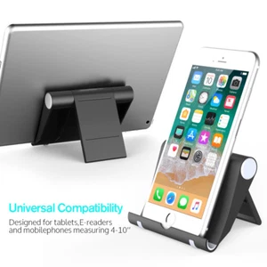 Adjustable Portable Desk Stand Holder Mount For iPhone Phone Tablet Universal - Picture 1 of 16