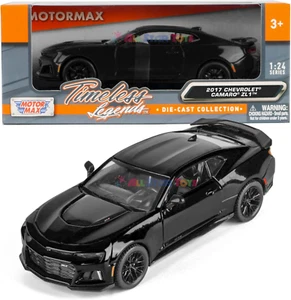 Spielzeug 2017 Chevy Camaro ZL1 schwarz metallic 1/24 Diecast Modellauto von 79351 79351B - Bild 1 von 12