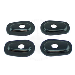 V2 Black Turn Signal Adapter Plate For Kawasaki Ninja Light ZX 6R Stalk Marker - Picture 1 of 3