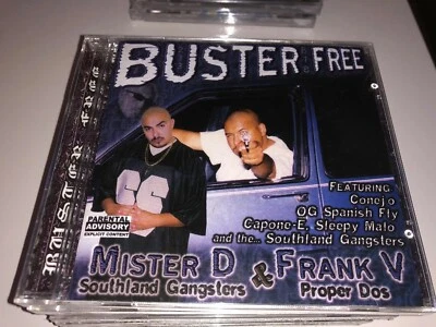CD: MISTER D & FRANK V. - Buster Free (2003 SL Rec.)Sealed Chicano Rap G-Funk  - Bild 1 von 2