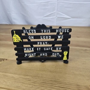 Vintage MCM Napkin Letter Holder Grace Kitchen Black VTG - Bild 1 von 10