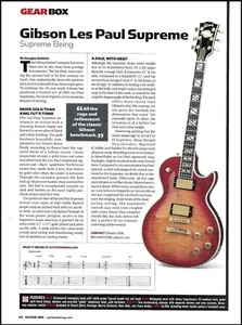 Guitarra Gibson Les Paul Supreme + Amplificador Carvin Legacy VL212 revisión artículo impresión - Imagen 1 de 4