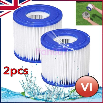 2X For Bestway Lazy Lay-Z-Spa Filters VI Cartridge Hot Tub Spa Swimming pool UK - Image 1 of 4