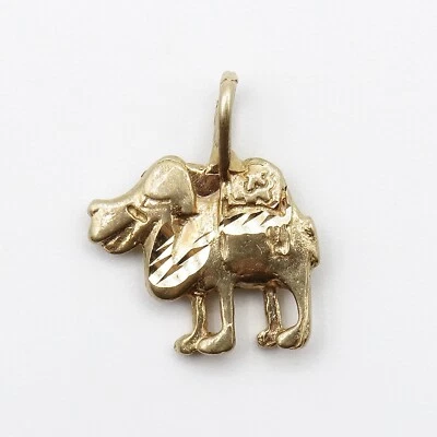 Кулон/амулет из розового золота 14 карат с верблюдом 15,1 мм x 12,3 мм - Изображение 1 из 4