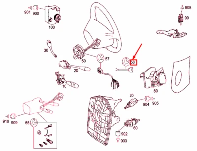 NOVO CHICOTE DE FIOS PARA PALETES MERCEDES-BENZ A W169 PRIMER A0025402205 FABRICANTE DE EQUIPAMENTO ORIGINAL NÃO🇺🇸DEVER - Imagem 1 de 3