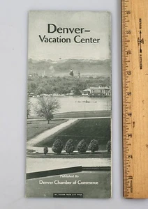Vintage Denver Vacation Center Travel Tourist Brochure circa 1925 - Picture 1 of 6