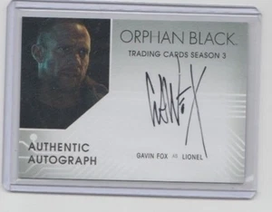 Orphan Black TV Show SDCC Autograph Trading Card #GF Gavin Fox as Lionel (B) - Picture 1 of 1