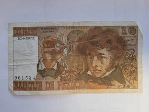 1977 France 10 Francs Hector Berlioz Bank Note - Picture 1 of 2