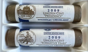 2009 D Lincoln Bicentennial Cent Penny Mint Rolls L2+L4 **DENVER MINT** - Picture 1 of 3