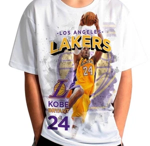 Kobe Bryant Graphic 3D Photo Shirt Men’s XL Los Angeles Lakers White - Picture 1 of 9