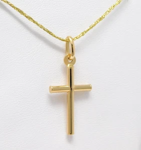 18 kt Yellow Gold UNOAERRE Cross Motif Pendant B6848 - Picture 1 of 6