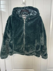 Chaqueta con Capucha Indigo Saints Verde Imitación Piel Talla Pequeña Resistente al Agua - Imagen 1 de 10