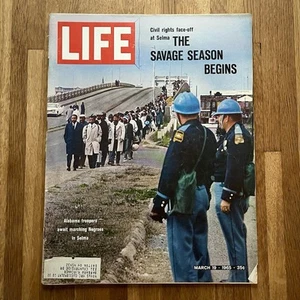 Civil Rights Face-Off Selma Alabama LIFE Magazine March 1965 Vintage MLK Jr Book - Imagen 1 de 1