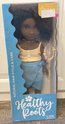 Кукла Healthy Roots GAIANA 18 дюймов натуральные вьющиеся волосы! Афро-американский новый в коробке - Изображение 1 из 4