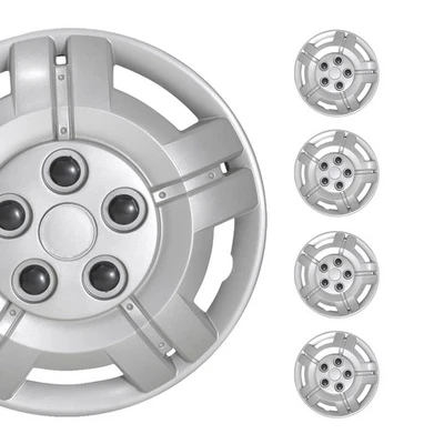 15" Hubcaps Wheel Covers for Saturn Silver Gray - Image 1 of 4