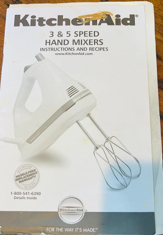 Batidoras de mano KitchenAid de 3 y 5 velocidades KHM3 KHM5TB KHM5DH instrucciones y recetas Foto 1 de 1