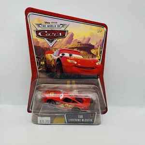 Disney Pixar Cars - TAR LIGHTNING McQUEEN World Of Cars 2008 - 1:55 Diecast TAPE - Picture 1 of 1