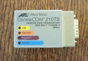 Allied Telesis CentreCOM AT-210TS AUI RJ-45 Ethernet Transceiver - Bild 1 von 5