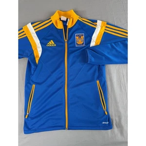 Adidas Tigres UANL Fußball Trainingsjacke Small Full Zip Blau Gold - Bild 1 von 15