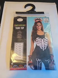 Day of the Dead Damen Tank Top Kostüm Gr. M/L - Bild 1 von 2
