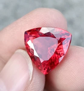 Piedra preciosa de zafiro Padparadscha natural ovalada de 12,50 quilates certificada - Imagen 1 de 6
