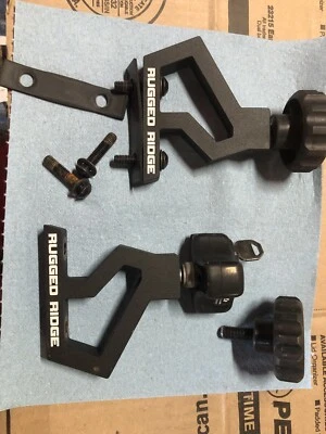 áspero country jeep jk jku capó delantero alta elevación jack soportes con bloqueo Foto 1 de 2