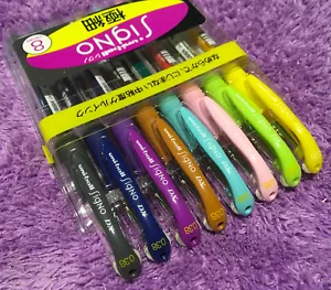 8x Uni-ball SIGNO DX Pen Special Color Dark Gray Prussian Blue Green Brown UM151 - Picture 1 of 5