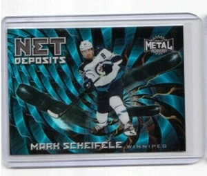 2020-21 Skybox Metal Universe Net Deposits Mark Scheifele Winnipeg Jets (SP) 1:5 - Picture 1 of 2