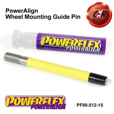 Pin guía de montaje de rueda Powerflex para Autobianchi A112, Abarth 69-86 PF99-512-15 - Imagen 1 de 4