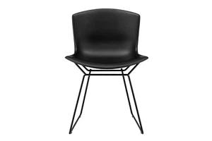 NNEKGE Set of 2 Bertoia Molded Shell Side Chair Replica (Black) - Picture 1 of 7
