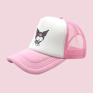Kuromi Character Design Cap for Kids Trucker Hat with Mesh back in 4 colors - Picture 1 of 8