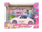 Fashion Pink Car Doll Birthday Girls Toy Eid Gift 