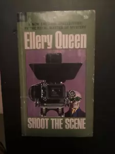 Vintage-Shoot The Scene by Ellery Queen - Paperback Dell (1966) Dell 1st Print - Foto 1 di 2