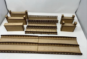 LAZER CUT MDF OO/HO Gauge RAILWAY SUPPORTS- SOLD AS SEEN - Picture 1 of 7