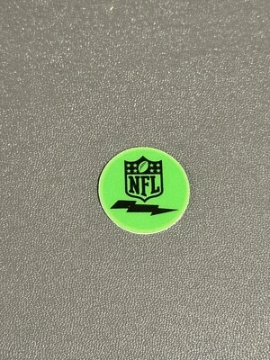 NFL Green Communication Dot Sticker Decal For Full Size Helmets 12mil Vinyl 1x1”