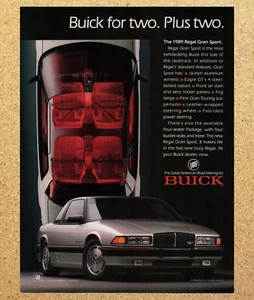 Buick 89 Regal Gran Sport GM Sedan Car - Vintage Print Ad Ephemera Art 1998 - Picture 1 of 3