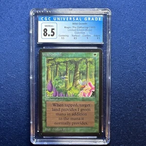 MTG BETA C G Wild Growth CGC 8.5 Quad++ NM/Mint++ (Gem Mint centering) 1993 - Picture 1 of 2
