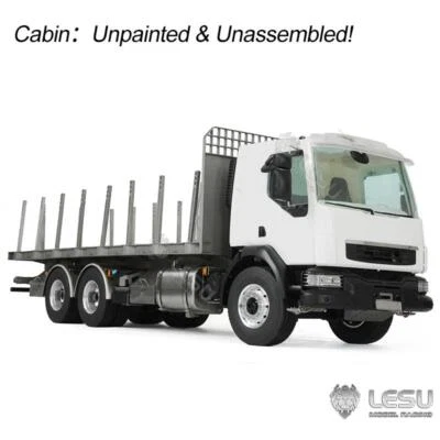 LESU 1/14 RC Flatbed Timber Truck Lorry Car 6x4 2Speed Gearbox Model Vehicle - Image 1 of 4