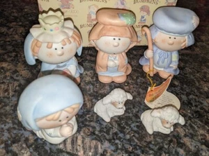 Bumpkins Set Natività 6 Figurine Natale Fabrizio Giorgio Buono 1985 - Foto 1 di 2