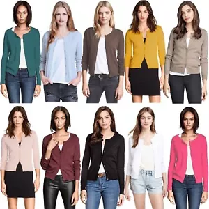 Maglione cardigan donna ex H&M collo rotondo alta qualità manica lunga 335 - Foto 1 di 7
