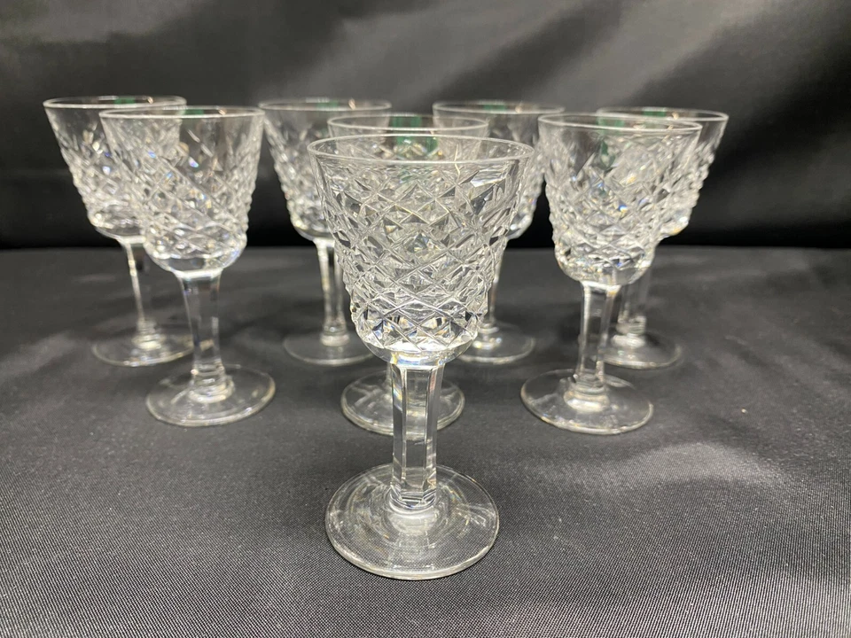 Set of 8 ~ Waterford "ALANA" Crystal ~ Cordial Glasses  ~ 3 5/8" Tall - Image 1 of 4